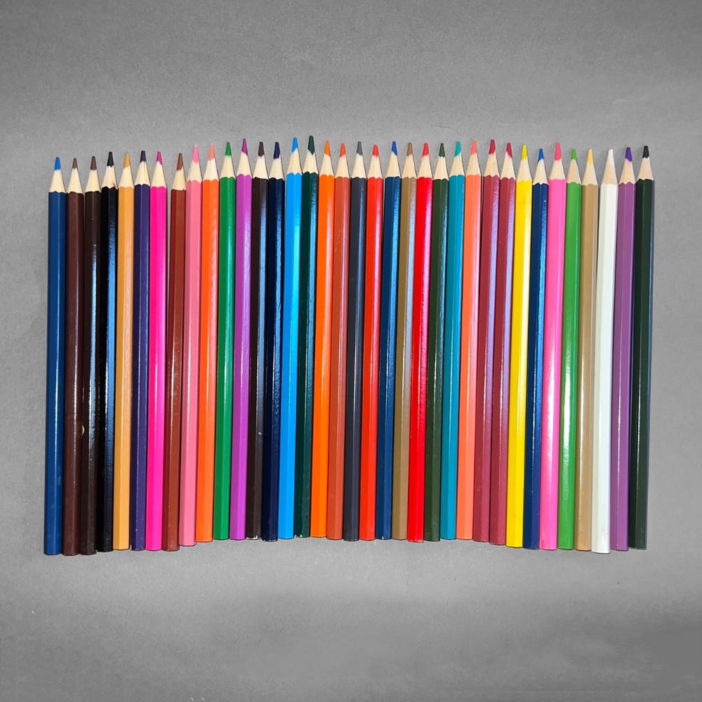 Set of 36 Colored Pencils